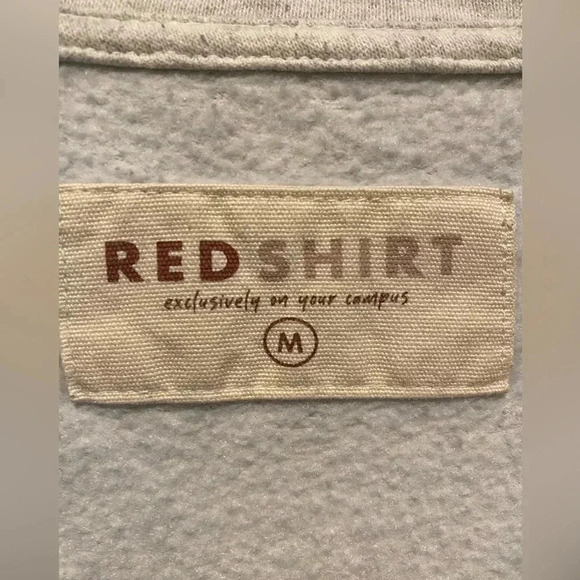 Plymouth State Panthers Unisex 1/4 Zip Sweatshirt by Red Shirt Cotton Med EUC - Picture 4 of 9